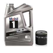 美孚（Mobil）银美孚5W-40 SP 4L汽机油保养套餐（朗逸/宝来）含机油机滤工时