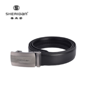 喜来登（SHERIDAN）牛皮自动扣 商务男士搭扣腰带