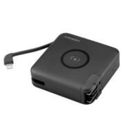 摩米士（MOMAX） 苹果MFi认证6700毫安充电宝二合一自带线无线快充自带插头充电器 【标准版】深空灰