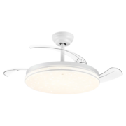 20点开始、PLUS会员：NVC Lighting 雷士照明 WY42-DC 现代吊扇灯 三色调光