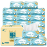 Breeze 清风 抽纸云柔3层270张24包*4件