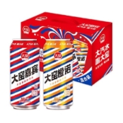 吴京代言内蒙特产大窑嘉宾橙诺双拼汽水礼盒易拉罐500ml*10罐整箱