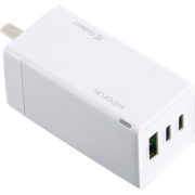 唯沃丰 PD65W氮化镓快充头三口输出大功率支持iPhone14/华为/小米/三星手机笔记本通用 白色 65瓦