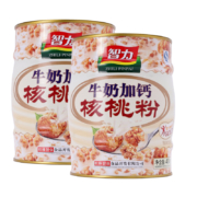 智力 中老年学生 牛奶加钙 核桃粉404g*2铁罐