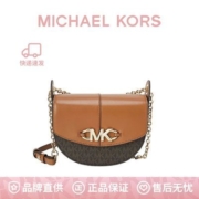 【品牌】MK Izzy 小号老花链条单肩斜挎女包月牙包 32T1GZYC0B