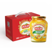 欢乐家 黄桃罐头 900g*2瓶 休闲食品 方便速食 礼盒整箱装
