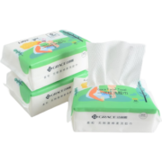 洁丽雅（grace）一次性洗脸巾居家差旅便携擦脸巾洁面巾干湿两用毛巾 珍珠纹15*20cm 60片*3包