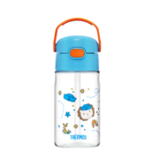 膳魔师（THERMOS）水杯夏季儿童水杯膳魔师吸管杯男女1岁宝宝420ml蓝黄