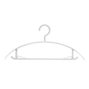 京东京造 衣架无痕晾衣架子塑料衣挂干湿两用衣撑家用晒衣服架防滑20个白