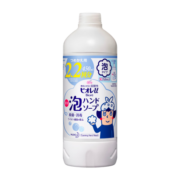 花王(KAO)儿童宝宝泡沫型洗手液450ml无香型 植物弱酸性洗手液 全家可用补充装 日本原装进口