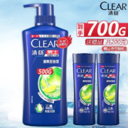 京喜特价App、概率券、需抢券：清扬（CLEAR） 清爽控油洗发水500g+200g