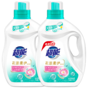 超能 洗衣液3kg*2瓶  12斤家庭实惠装 去渍洁净 花漾柔护 持久留香