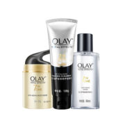 玉兰油（OLAY）多效修护3件套护肤品套装礼盒（面霜+洗面奶+爽肤水）生日礼物