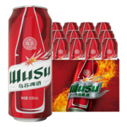 乌苏啤酒（wusu）大红乌苏啤酒烈性啤酒 包装随机 产地随机 整箱500ml*12罐