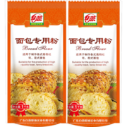 白燕（BAIYAN）【白燕工厂直供】面包粉 高筋面粉北美小麦面包机烤箱专用 1kg×2包