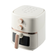 美的（Midea）空气炸锅 5.7L大容量家用轻油烟轻脂不粘大功率电炸锅高颜值多功能可视窗口空气炸锅 【可视嫩炸】MF-KZE5501