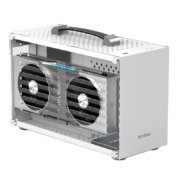 PCCOOLER 超频三 蜂鸟1 I100CW PRO MINI-ITX机箱 非侧透 白色
