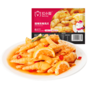 红小厨 酸辣无骨鸡爪盒装去骨脱骨即食零食真空锁鲜 酸辣无骨凤爪210g