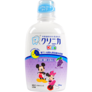 狮王（Lion）儿童漱口水 迪士尼米奇无酒精温和防蛀葡萄味250ml 日本原装进口