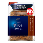 AGF 日本进口 奢华咖啡店 古典艺术款・混合风味 黑咖啡 袋装120g