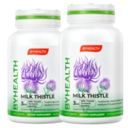 BYHEALTH汤臣倍健海外版奶蓟草护肝片水飞蓟养肝夜肝片120粒*2瓶【解排毒加班熬夜烟酒】