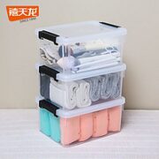 Citylong 禧天龙 桌面收纳盒 透明白三个装 23*17*10.5cm