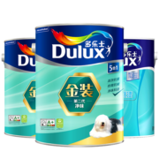 多乐士（Dulux）金装第二代五合一净味乳胶漆油漆墙漆墙面漆A8151+A749套装15L