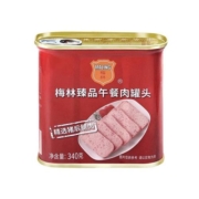 中粮梅林臻品午餐肉猪肉罐头340g*3罐即食囤货熟食涮火锅即食食品