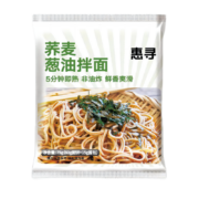 学生专享：惠寻 0脂面饼荞麦葱油拌面 75g*10袋