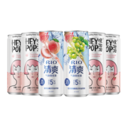 RIO锐澳洋酒 预调酒 鸡尾酒 清爽系列330ml*2+气泡水330ml*4