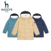 HAZZYS 哈吉斯 中长款羽绒服 浅卡其 反季促销