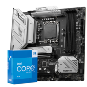 plus会员：MSI 微星 B760主板搭英特尔I5 13400F 13490F 13600KF CPU套装迫击炮