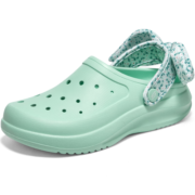 斯凯奇（Skechers）女子时尚蝴蝶结洞洞鞋凉拖沙滩鞋拖鞋111494 薄荷色/MNT 37