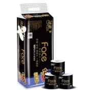 百亿补贴：洁柔卷纸Face黑面子纸巾4层加厚140g/卷10卷