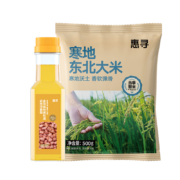 京喜特价APP、需抢券: 惠寻 东北大米 1斤+花生浓香调和油 200ml