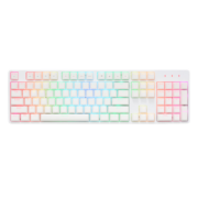 艾石头 FE104 RGB U 104键全键热插拔RGB背光机械键盘游戏键盘 白色 茶轴【升级款 新增夹心棉轴下垫底棉】