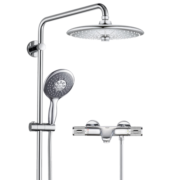 高仪（GROHE）进口恒温淋浴花洒套装 260MM智能顶喷 高配版冷触套装2735720C
