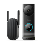360 可视门铃5Max双摄像头家用智能摄像机 2.5K智能门铃电子猫眼无线wifi 【新款旗舰】双摄门铃5Max（64G存储套餐）