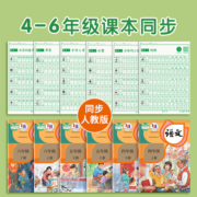 四年级练字帖上册下册每日一练语文同步字帖人教版小学生儿童专用五年级六年级钢笔书写楷书硬笔书法练字本写字生字组词描红练习
