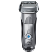 博朗（BRAUN） 剃须刀电动刮胡刀往复式胡须刀德国高端进口三刀头7系7855S生日礼物男 银色