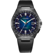 西铁城（CITIZEN）手表 ATTESA系列舒博钛海蓝盘商务皮带男士手表 CB0215-18L