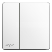 Aqara绿米 智能墙壁开关卡农单零火通用 接入Homekit 智能家居远程控制 单键-初雪白-单零火通用