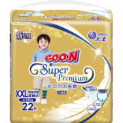 PLUS会员：GOO.N 大王 光羽系列 婴儿拉拉裤 XXL22片*4件