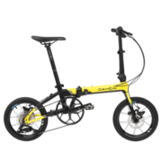 大行（DAHON） K3plus折叠自行车成人16英寸9速城市通勤折叠车男女式超轻单车 黑黄【内折版新涂装】