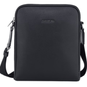 Samsonite/新秀丽COINAGE 男士竖式单肩包简约时尚斜跨公文包 送老公送男友 TK3*09003 黑色