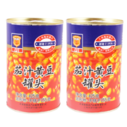 上海梅林 茄汁黄豆 425g*2罐 下饭菜即食菜肴 中华老字号