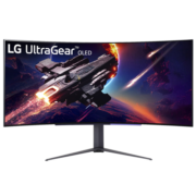 LG 44.5英寸 OLED 240Hz 0.03ms(GTG) 21:9比例 800R曲面 旋转升降 HDMI2.1 PBP PIP 电竞显示器 45GR95QE