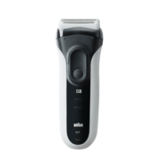 博朗（BRAUN）电动剃须刀全新3系3010s往复式刮胡刀德国男士电动剃须刀父亲节礼物送爸爸老公男友实用支架礼盒装 【夏日限定礼盒装】魅力白 配套潮款礼盒礼袋