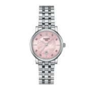 天梭（TISSOT）瑞士手表 卡森臻我系列腕表 钢带石英女表T122.210.11.159.00