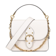 COACH 蔻驰 BEAT系列 女士牛皮单肩包 4597 B4HA 粉白色 中号